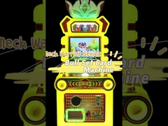 19-inch Children and Adults' Arcade Game Mech Warrior Bull Card Machine