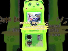 A Cute Cartoon Bear Coin-operated Double-player Racing Game Machine