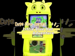 Coin op Arcade Children's Mall Robot Little Blue Hat Adventure Single Person Joystick Game Machine