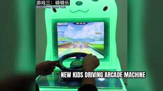 Kids Coin Operated Driving Arcade Machine Gameplay Mini Racing Game Machine for Children
